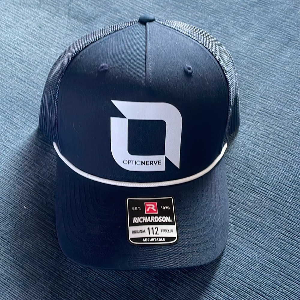 Optic Nerve Hat/Cap Snap Back dark blue Mesh Trucker Patch Logo Size Mens Casual